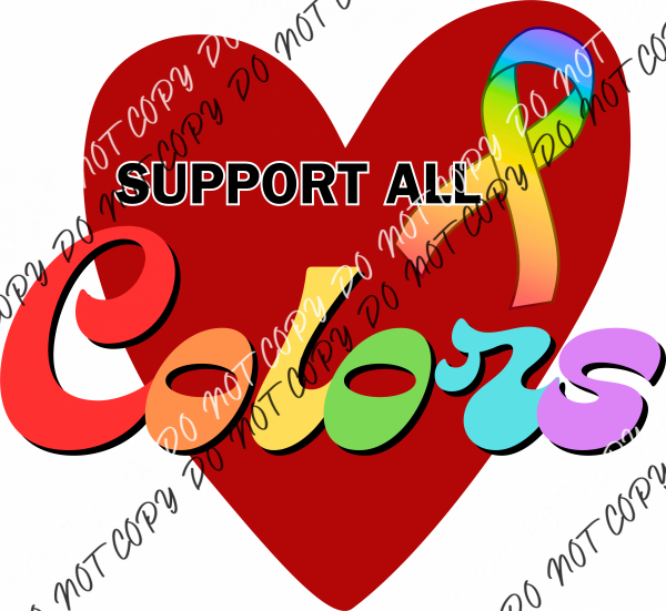 Support All Colors Red Heart Dtf Transfer