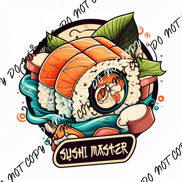 Sushi Roll Master DTF Transfer - We Print U Press DTF Transfers