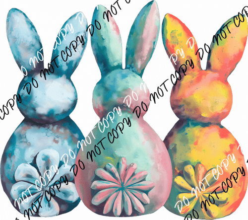 Sweet Bunny Trio DTF Transfer - We Print U Press DTF Transfers