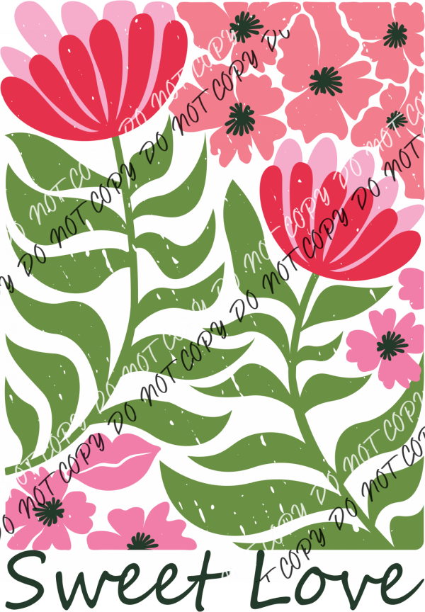 Sweet Love Boho DTF Transfer RTP DTF Transfers