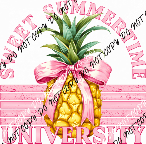 Sweet Summertime University DTF Transfer - We Print U Press DTF Transfers