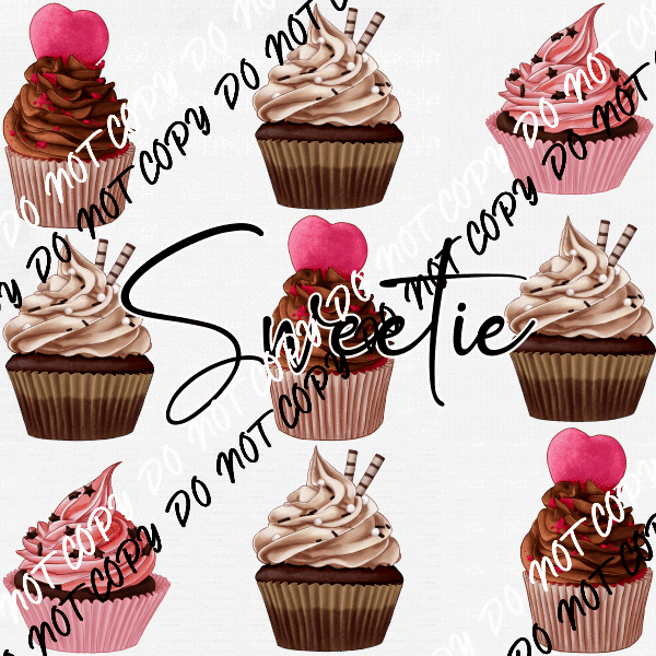 Sweetie 9 Cupcakes DTF Transfer - We Print U Press DTF Transfers