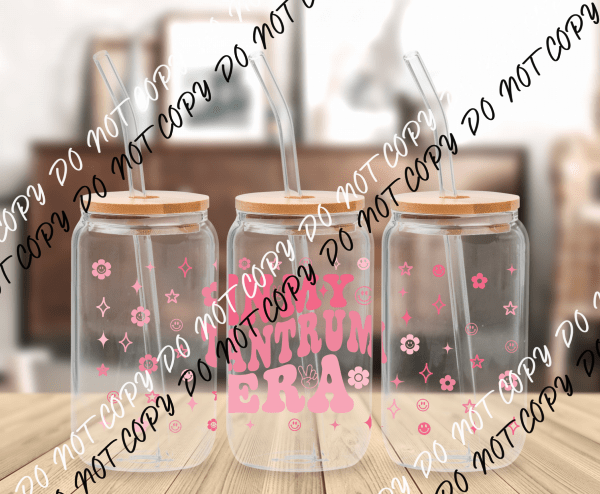 Tantrum Era UV Transfer for 16 oz Glass Can - We Print U Press DTF Transfers