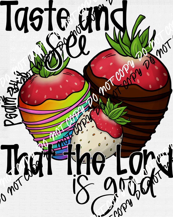 Taste and See DTF Transfer - We Print U Press DTF Transfers