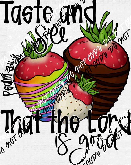 Taste and See DTF Transfer - We Print U Press DTF Transfers