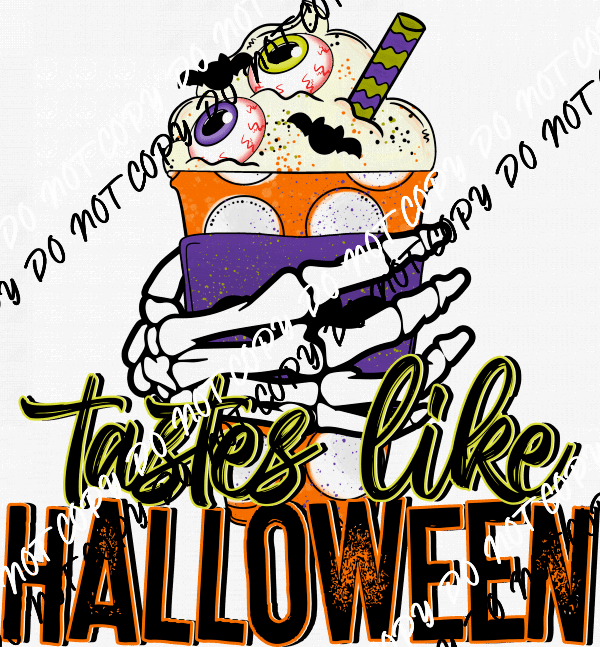 Tastes Like Halloween DTF Transfer - We Print U Press DTF Transfers