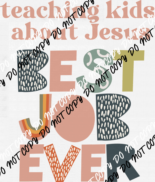 Teaching Kids About Jesus - We Print U Press DTF Transfers