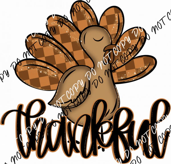 Thankful Turkey DTF Transfer - We Print U Press DTF Transfers