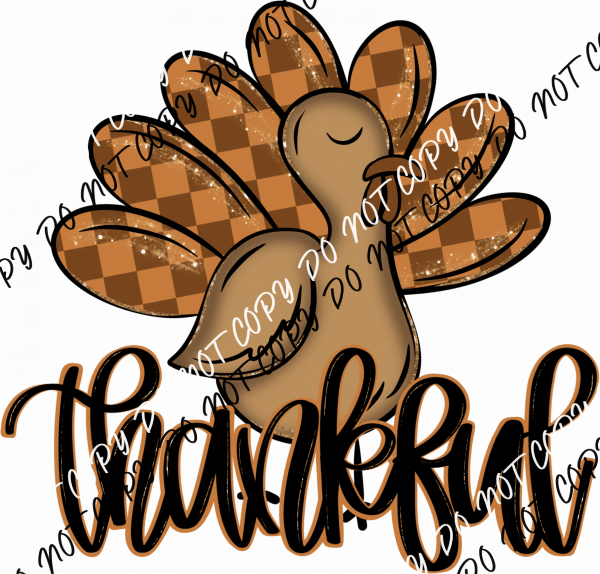 Thankful Turkey DTF Transfer - We Print U Press DTF Transfers