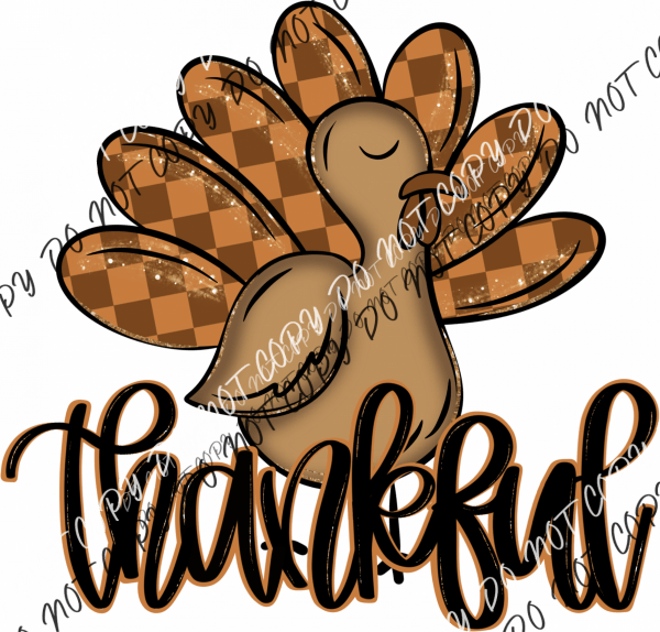 Thankful Turkey DTF Transfer - We Print U Press DTF Transfers