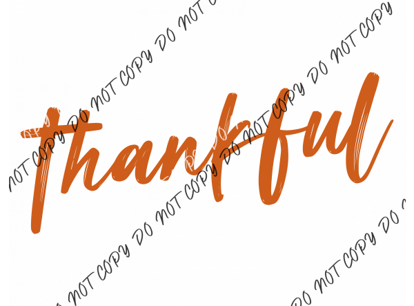 Thankful Word Collage DTF Transfer RTP DTF Transfers