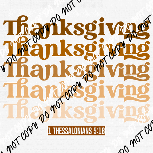 Thanksgiving Mirror DTF Transfer - We Print U Press DTF Transfers