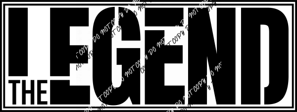 The Legend DTF Transfer - We Print U Press DTF Transfers