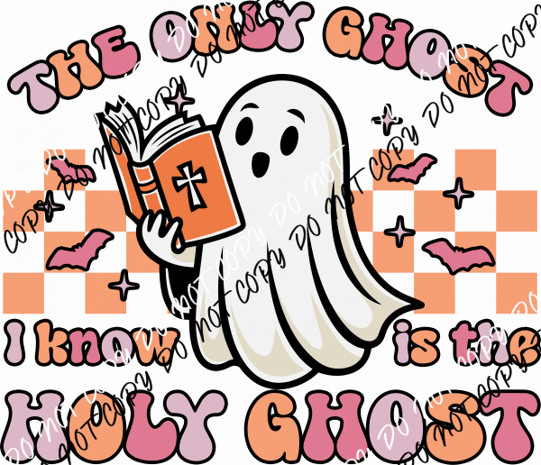 The Only Ghost I Know Is the Holy Ghost DTF Transfer - We Print U Press DTF Transfers