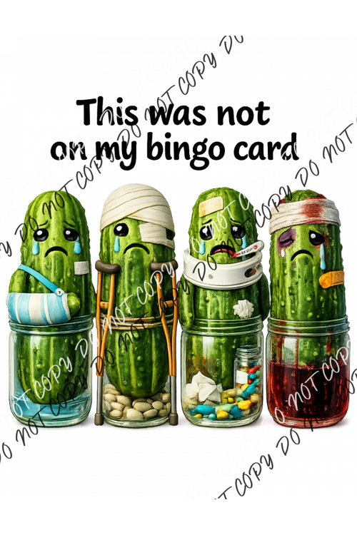 This Was Not On My Bingo Card DTF Transfer RTP DTF Transfers