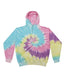 Tie - Dyed Hooded Sweatshirt - Jellybean - We Print U Press DTF Transfers