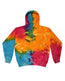 Tie - Dyed Hooded Sweatshirt - Multi Rainbow - We Print U Press DTF Transfers