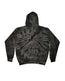 Tie - Dyed Hooded Sweatshirt - Spider Black - We Print U Press DTF Transfers