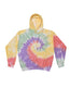 Tie - Dyed Hooded Sweatshirt - Zen Rainbow - We Print U Press DTF Transfers