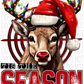 Tis The Season Santa Bullseye Deer Dtf Transfer Rtp Transfers