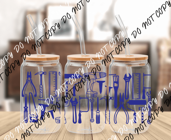 Tools UV Transfer for 16 oz Glass Can - We Print U Press DTF Transfers