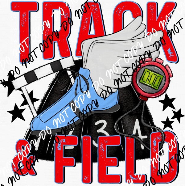 Track & Field DTF Transfer (See Color Options) - We Print U Press DTF Transfers