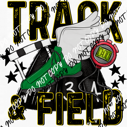 Track & Field DTF Transfer (See Color Options) - We Print U Press DTF Transfers