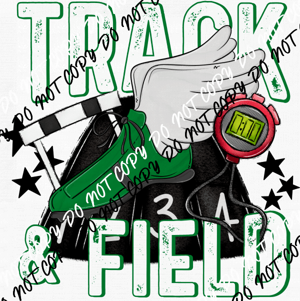 Track & Field DTF Transfer (See Color Options) - We Print U Press DTF Transfers