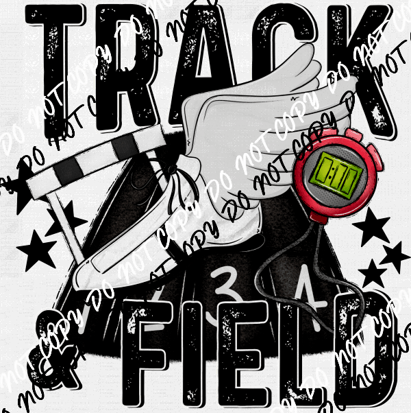 Track & Field DTF Transfer (See Color Options) - We Print U Press DTF Transfers