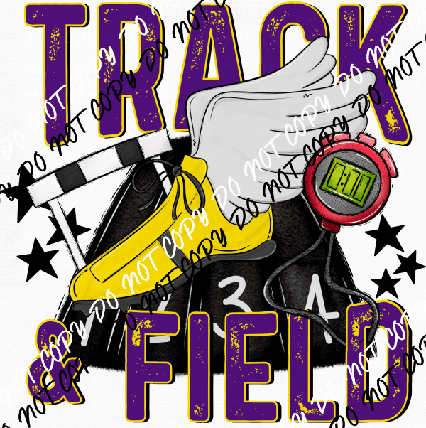 Track & Field DTF Transfer (See Color Options) - We Print U Press DTF Transfers