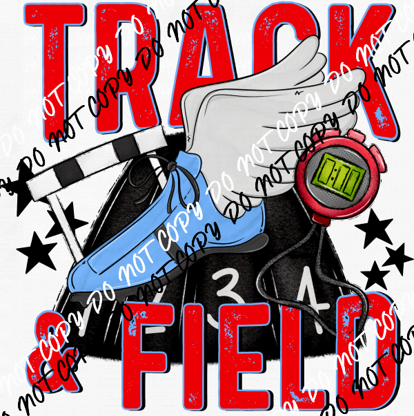 Track & Field DTF Transfer (See Color Options) - We Print U Press DTF Transfers