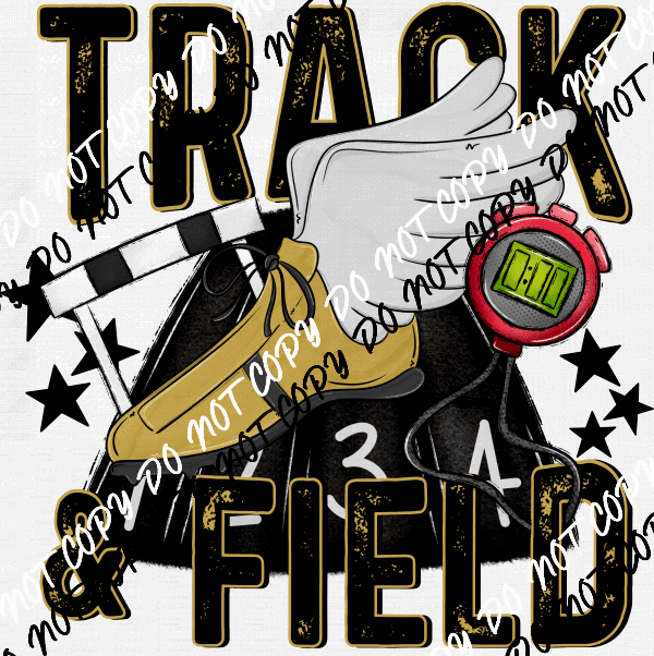 Track & Field DTF Transfer (See Color Options) - We Print U Press DTF Transfers