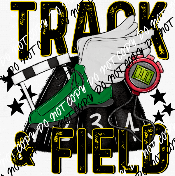 Track & Field DTF Transfer (See Color Options) - We Print U Press DTF Transfers