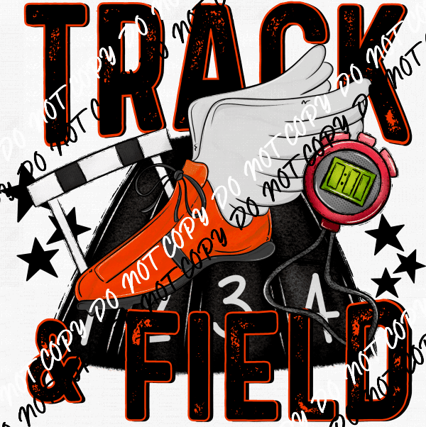 Track & Field DTF Transfer (See Color Options) - We Print U Press DTF Transfers