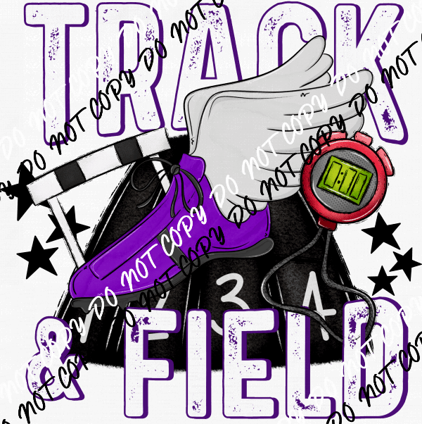 Track & Field DTF Transfer (See Color Options) - We Print U Press DTF Transfers