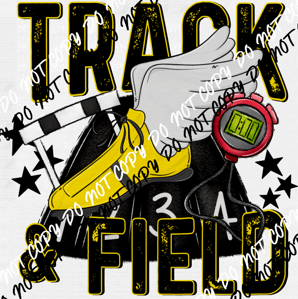 Track & Field DTF Transfer (See Color Options) - We Print U Press DTF Transfers