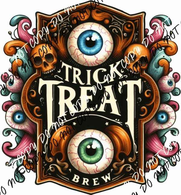 Trick or Treat Brew DTF Transfer - We Print U Press DTF Transfers
