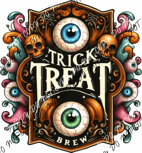 Trick or Treat Brew DTF Transfer - We Print U Press DTF Transfers