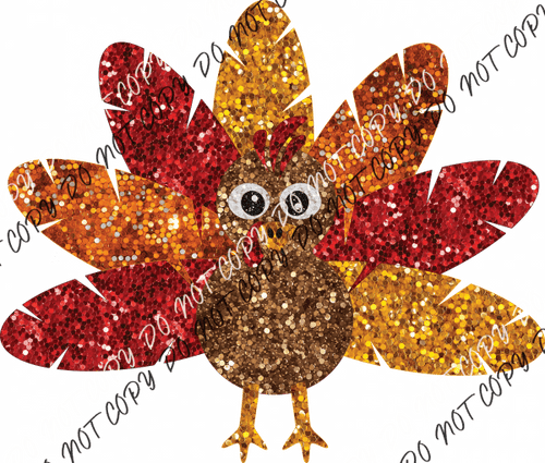 Turkey Faux Sequin Dtf Transfer Rtp Transfers