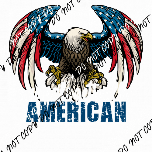 Unapologetically American Eagle Distressed DTF Transfer - We Print U Press DTF Transfers