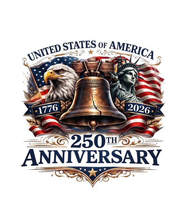 USA 250th Anniversary Patriotic DTF Transfer - RTP DTF Transfer