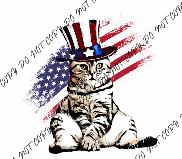 Usa Cat Dtf Transfer