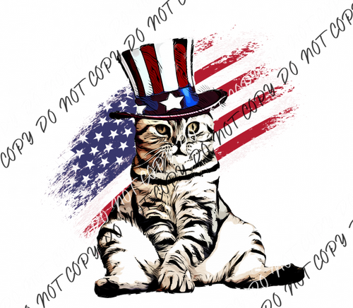 Usa Cat Dtf Transfer