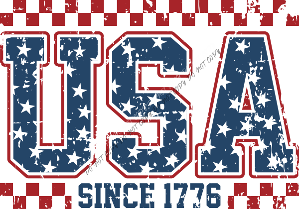 USA Since 1776 Retro DTF Transfer RTP DTF Transfers