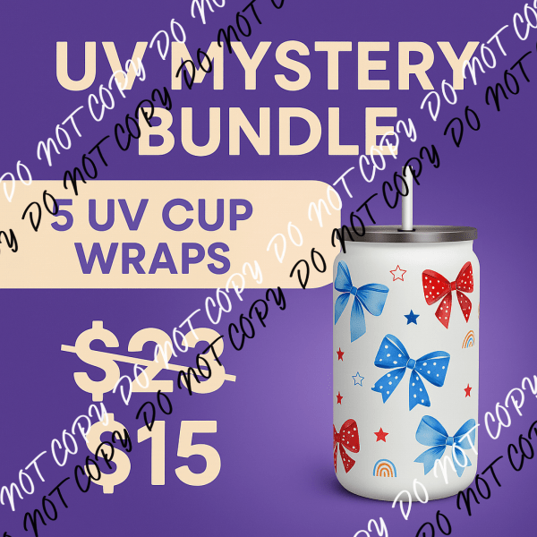 UV Mystery Bundle – 5 Pack - We Print U Press DTF Transfers
