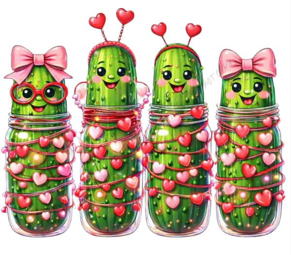 Valentine Pickles DTF Transfer RTP DTF Transfers