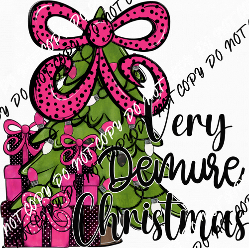 Very Demure Christmas Tree DTF Transfer - We Print U Press DTF Transfers