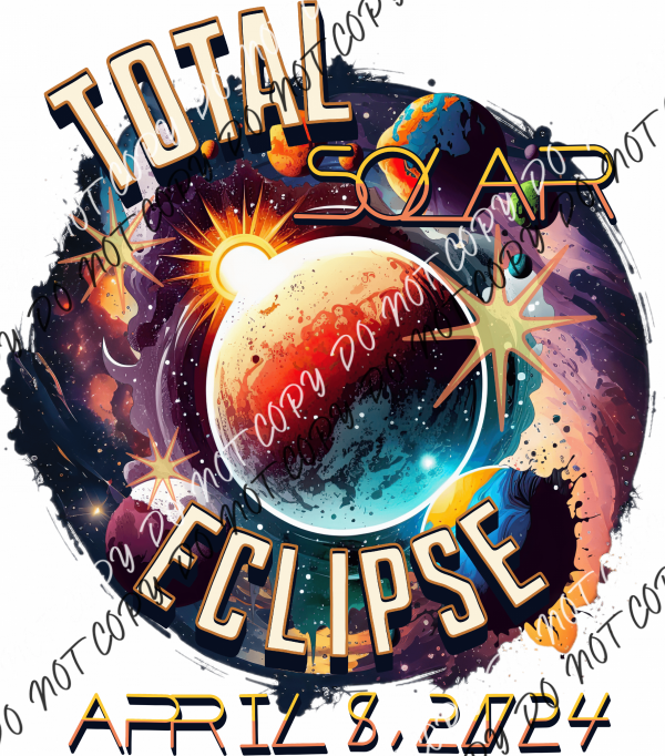 Vibrant Total Solar Eclipse Dtf Transfer Rtp Transfers