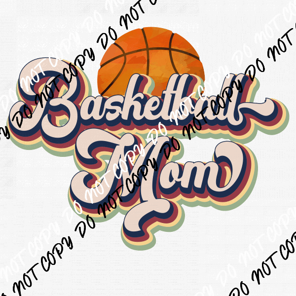 Vintage Basketball Mom DTF Transfer - We Print U Press DTF Transfers