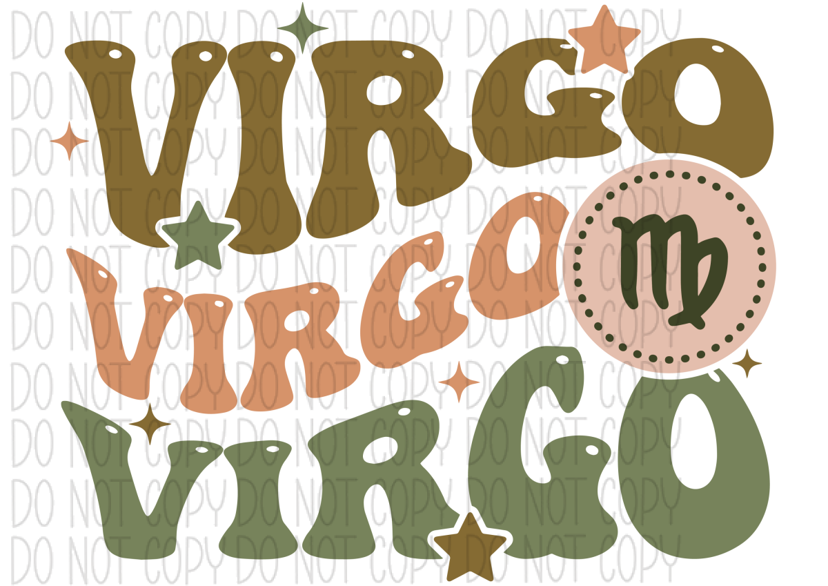 Virgo Zodiac Sign Dtf Transfer